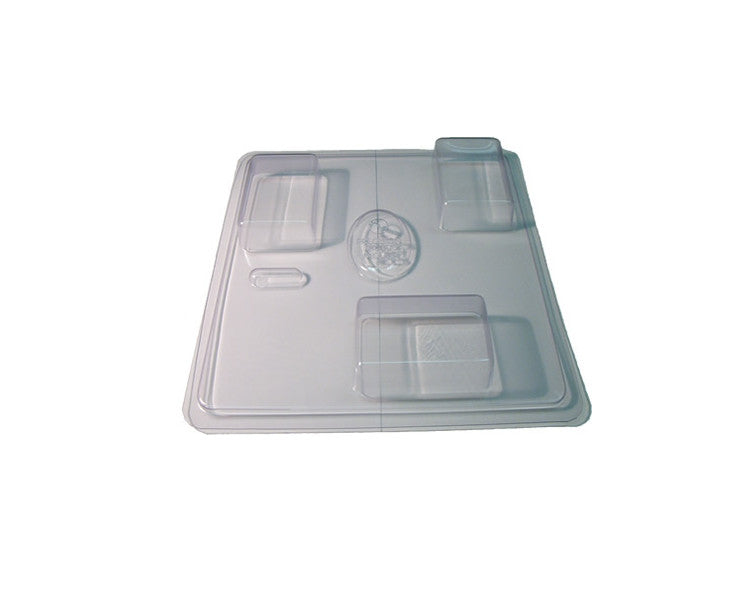 Curved Edge Rectangular Soap Mold - Sunrise Botanics