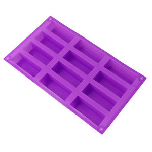 12 Cavity Rectangle Silicone Soap Mold - Sunrise Botanics