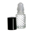 Roll On Spiral Glass Bottle 5 ml (1/6 oz) - Sunrise Botanics